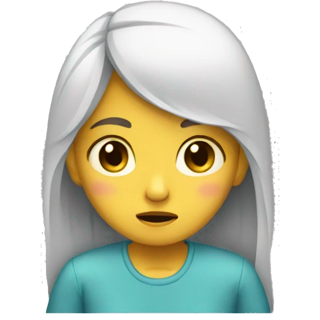 Girl crying emoji