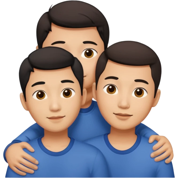 asian gay couple affectionate emoji