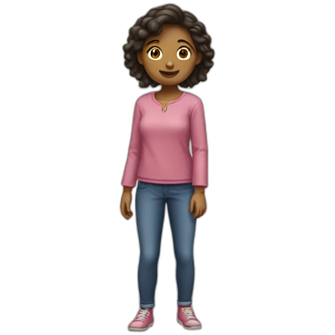 Une fille qui saute emoji
