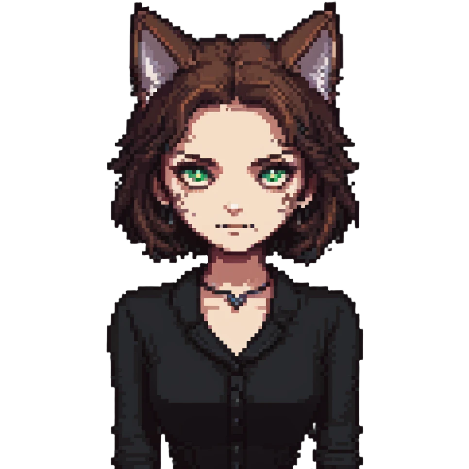 evil British cat-woman emoji