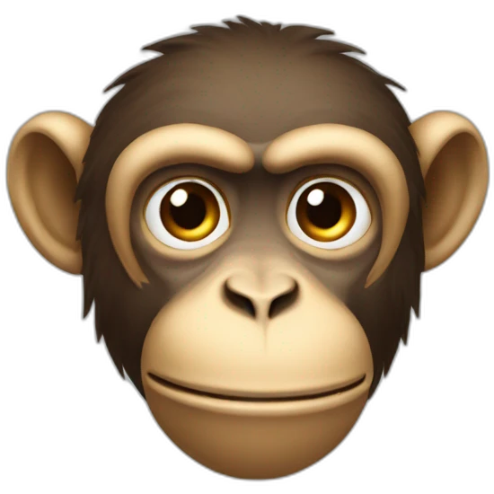 A monkey with a tromoete emoji