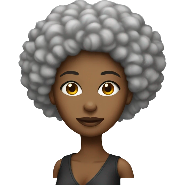 woman designer afro emoji