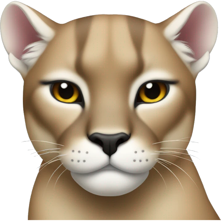 puma in the sleep emoji