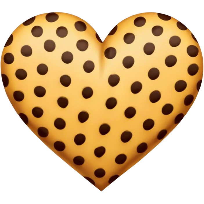 Cheetah heart shape  emoji