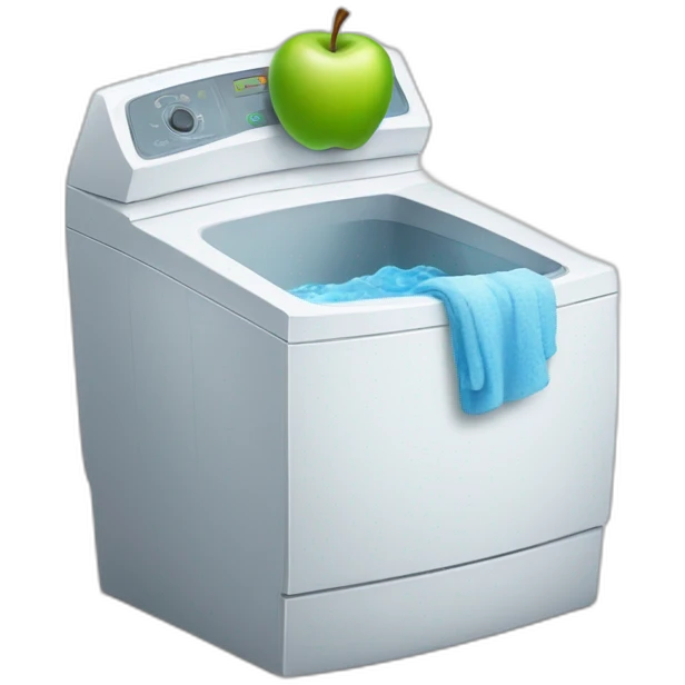 washing Apple emoji