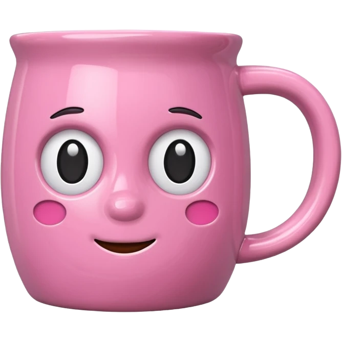 Pink mug  emoji
