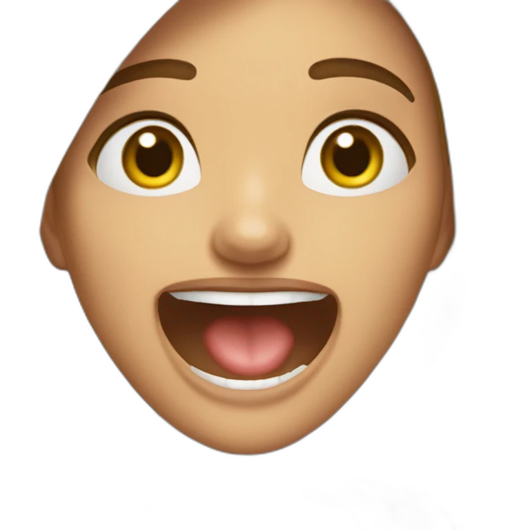 Chica riendo a carcajadas emoji