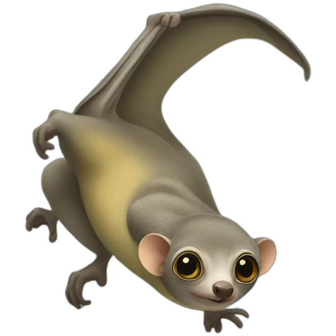 Flying lemur, emoji