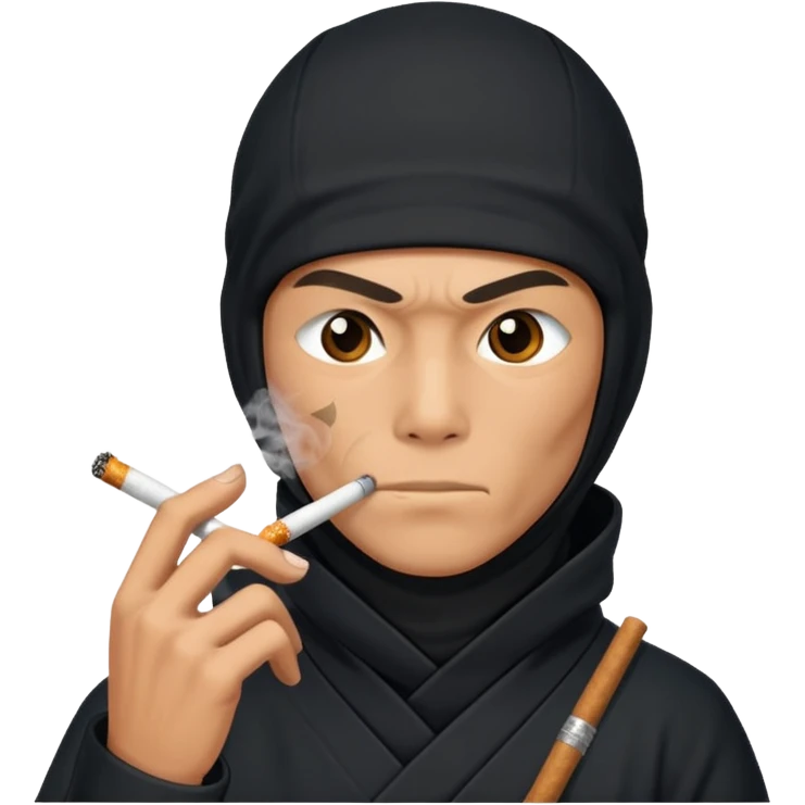 Ninja smoking  emoji