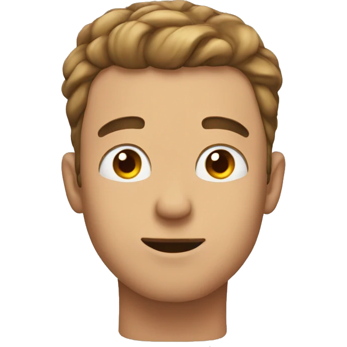 Man getting his head patted emoji