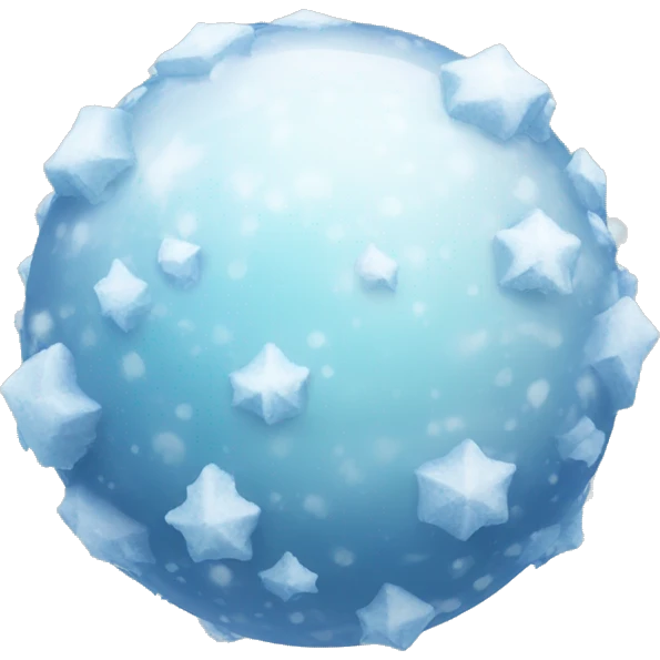 Orb of snow and ice  emoji