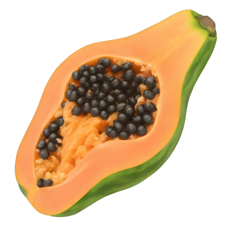 Papaya emoji