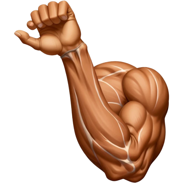 only arm, with muscle emoji