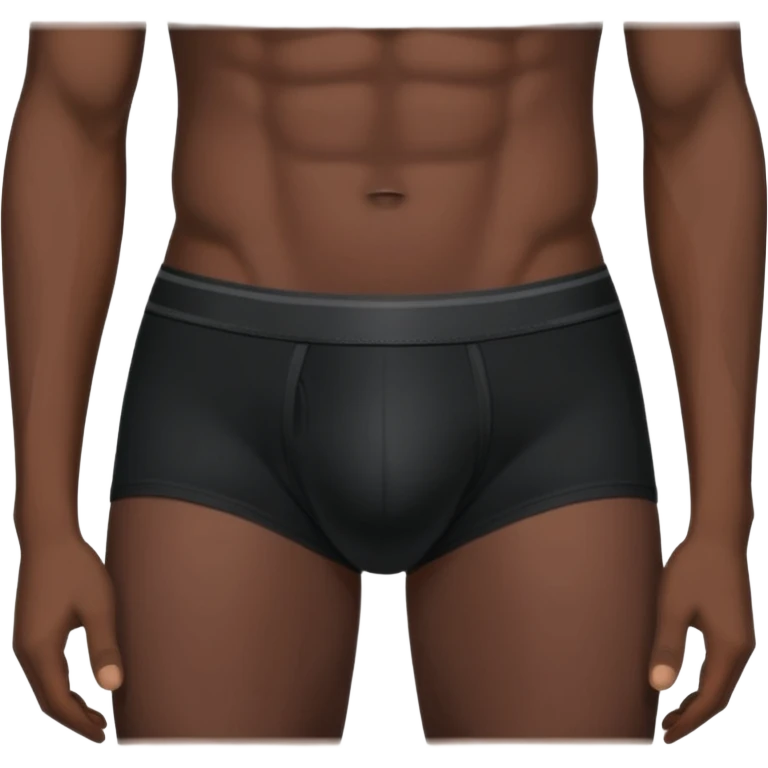 black male underwear isolated emoji