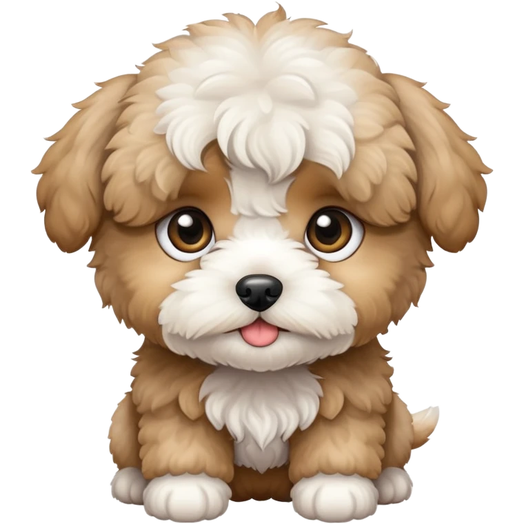 Maltipoo puppy cute face emoji