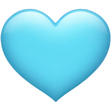 Baby blue heart  emoji