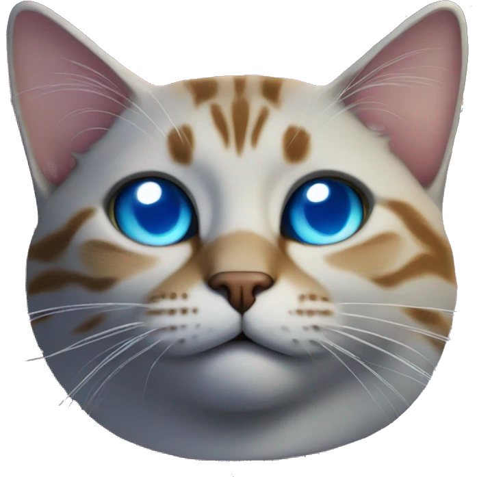Cat with lasers in space emoji