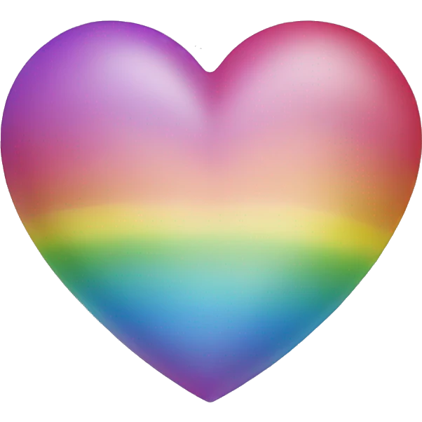 Rainbow heart emoji