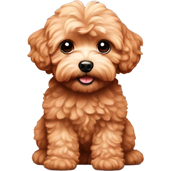 Red maltipoo emoji