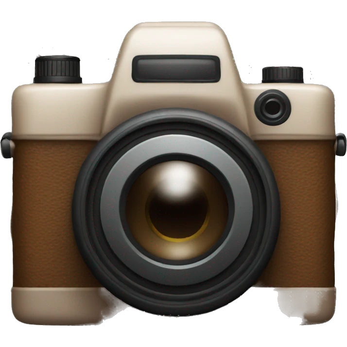 Brown camera  emoji