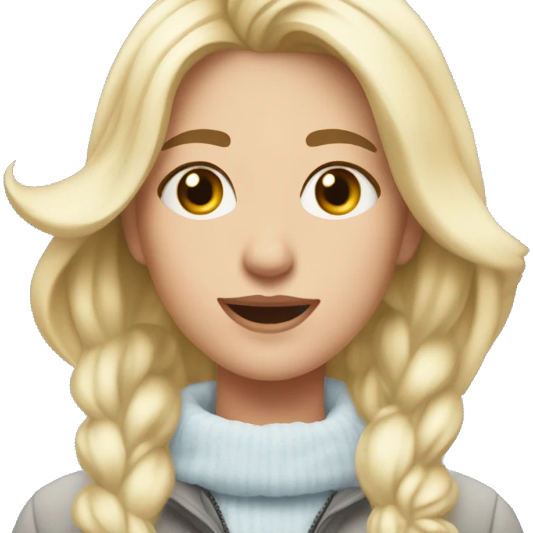 ❄️🧍🏼‍♀️⛷️ emoji