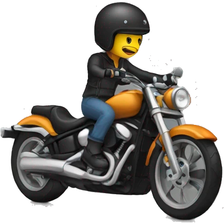 biker with a black helmet emoji