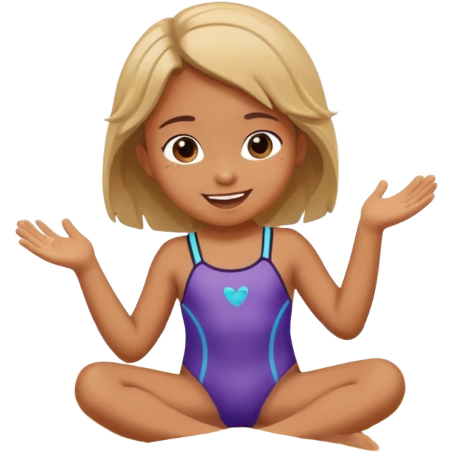 child at the beach summer emoji