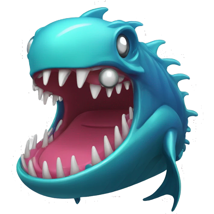 ocean monster using disk jockey emoji
