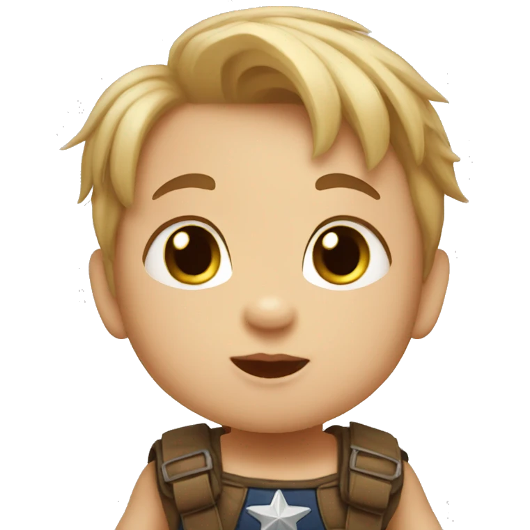 Baby capyain america emoji