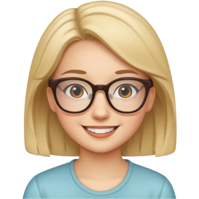 HR girl with glasses emoji emoji