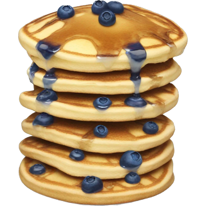 Blueberry pancake emoji