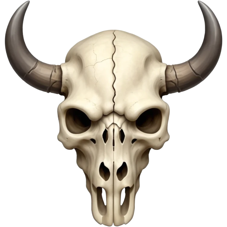 Indian bison skull head emoji