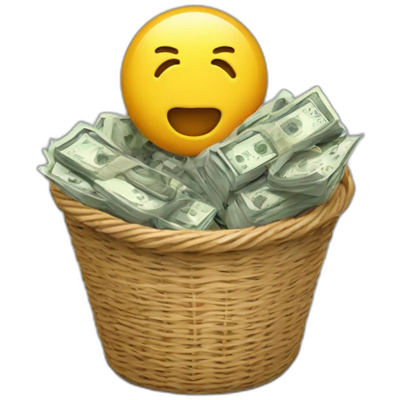 bascket full of money emoji