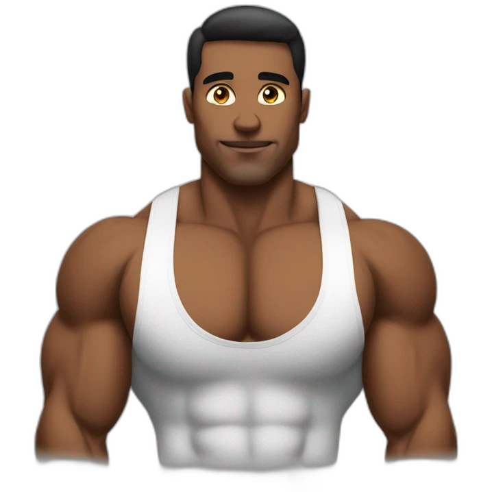 bodybuilder, Waist Shot emoji