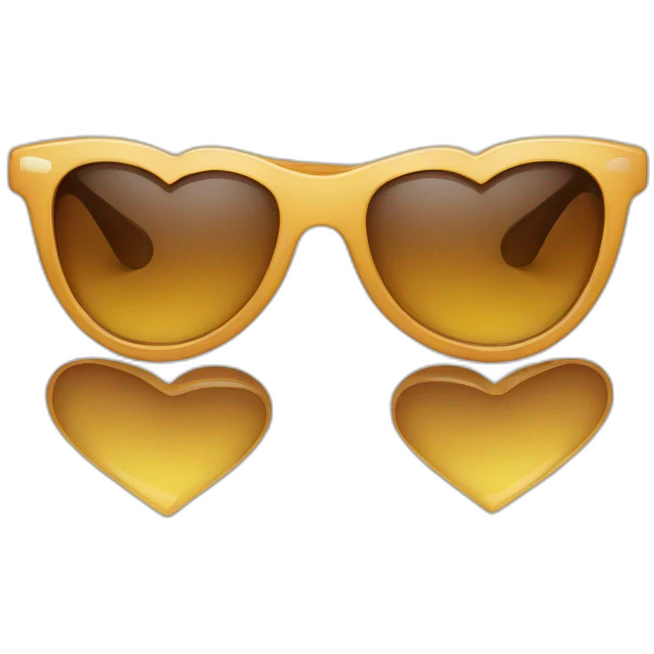 Gafas de sol de corazón emoji