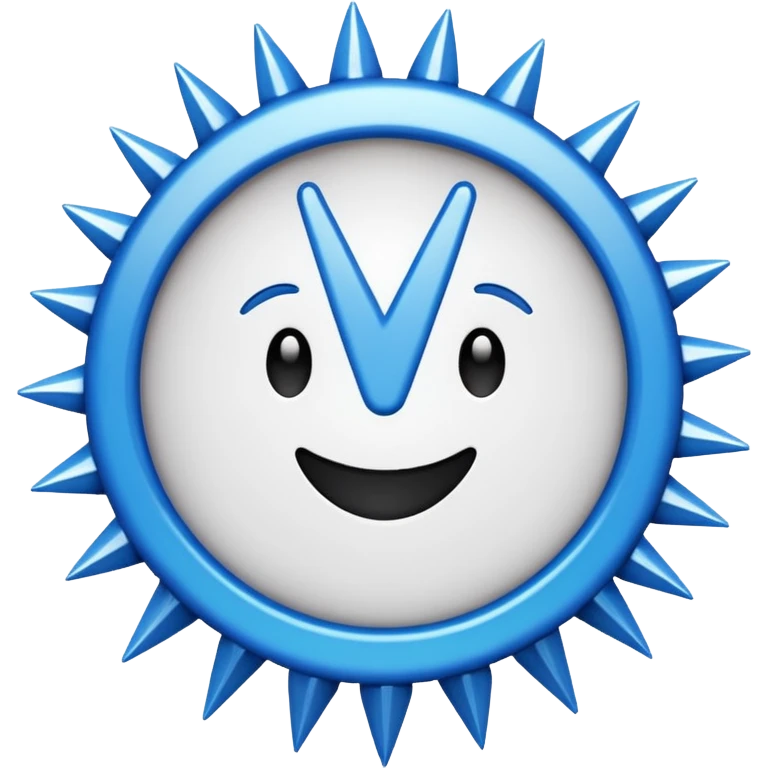 blue tick verification emoji Shape: Circular

Edge: Zigzag / spiky / sunburst / cogwheel emoji