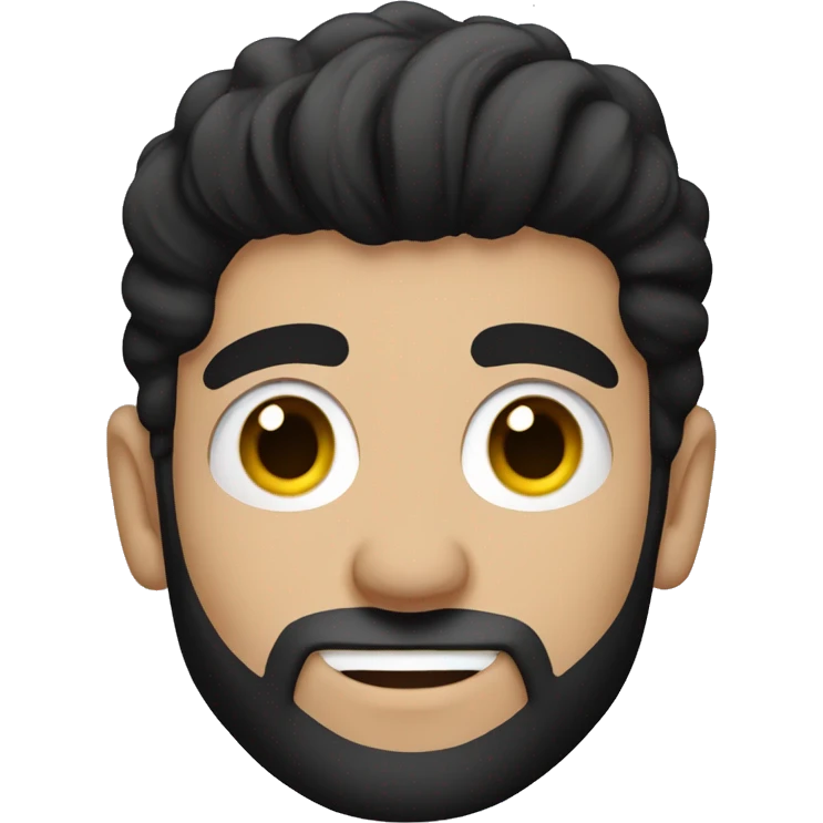Zayn Malik with black hair and beard with lapto emoji