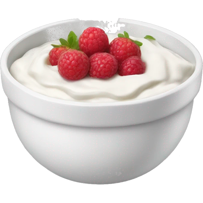 Yoghurt bowl emoji