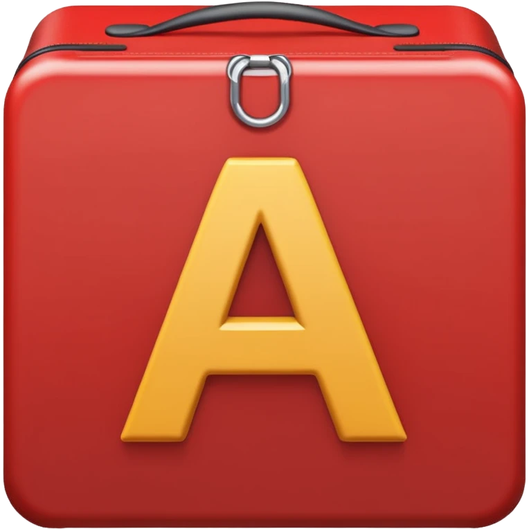 letter a in red box emoji