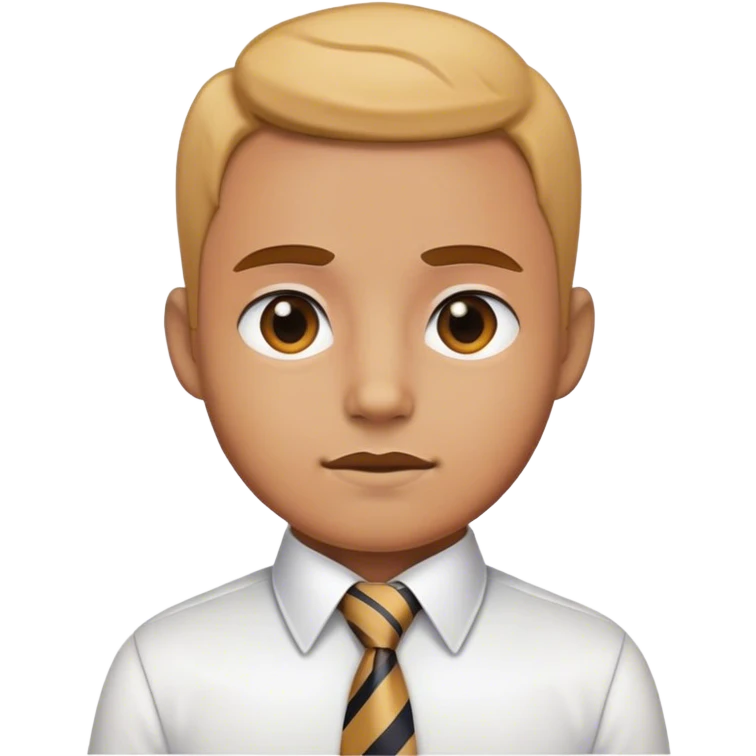 necktie and white shirt style emoji