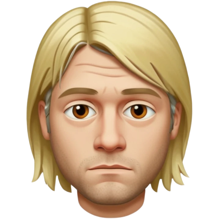 Kurt cobain side eyeing emoji