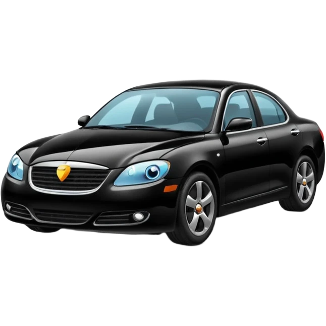 A black colour car emoji