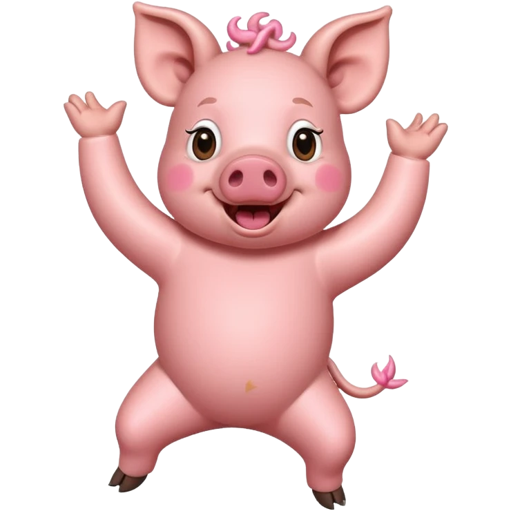 A pig dancing  emoji