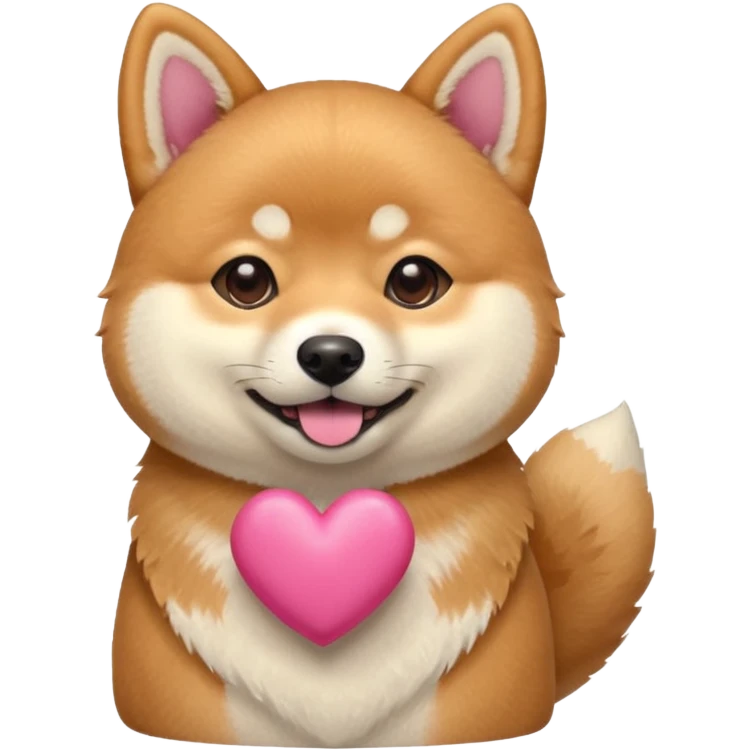 Shiba Jasper pink heart emoji