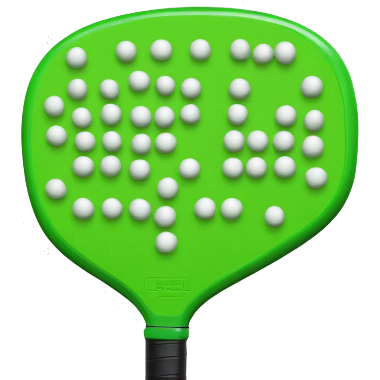 Green pickleball paddle emoji