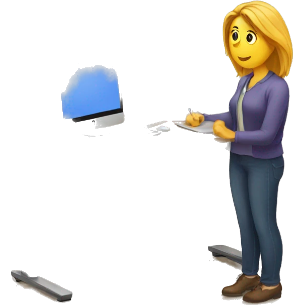 stand up desk emoji