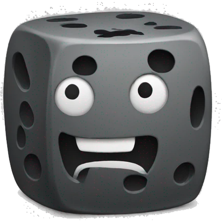 a die emoji