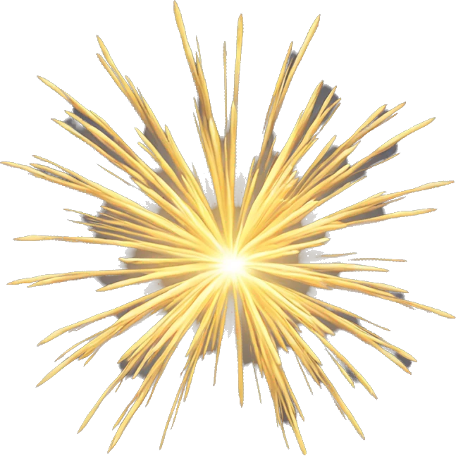 golden firework emoji