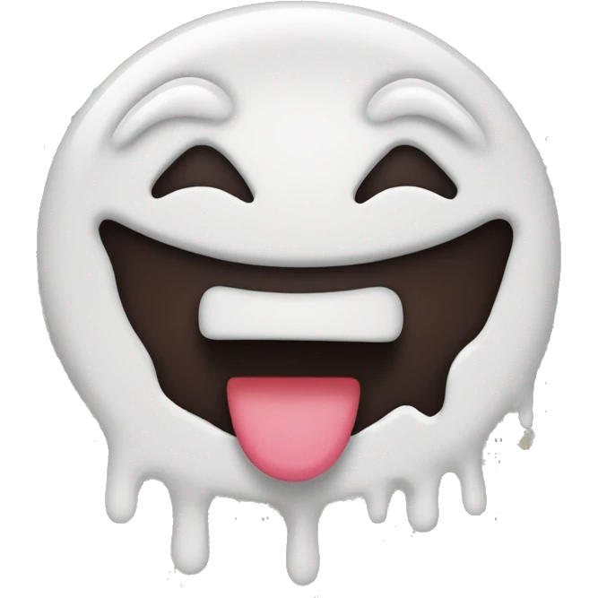 Melted happy face  emoji