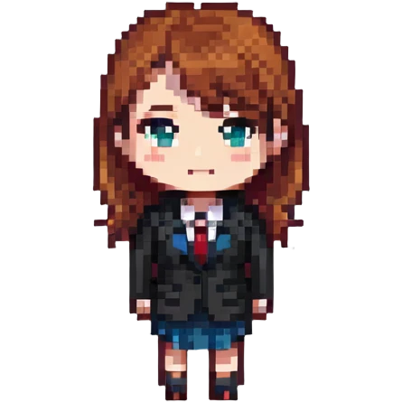 chibi businesswoman in office attire emoji